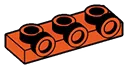 Plate 1 x 3 with three studs on side, ascending in Orange, Marigold