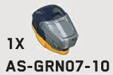 Helmet, Spartan Gungnir - Yellow (Reach Armor, Spartan Armor Pack) in Multicolored