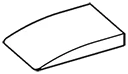 Slope 2 x 1/3 x 3 Curved in White