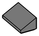 Slope 36 2 x 1 in Gray, Dark (Flake)
