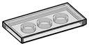 Tile 2 x 4 in Clear (Translucent)