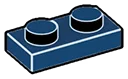 Plate 1 x 2 in Blue, Midnight