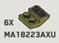 Slope Inverted 25 2 x 2 in Green, Olive Drab (Infinite Green) (Metallic)