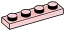 Plate 1 x 4 in Pink, Pale