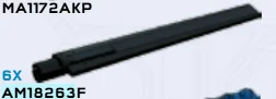 Airfoil, rotor blade 16 long in Black