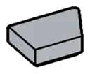 Wedge Tile 1 x 2 without corner, right
