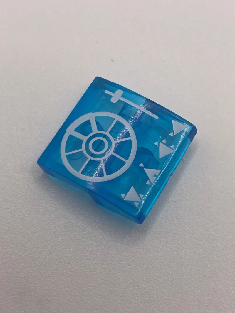 Slope 2 x 2 Curved w/ Printed Banshee Control Panel in Multicolored