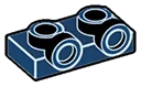 Bracket Plate 1 x 2 with two studs on side, ascending in Blue, Midnight
