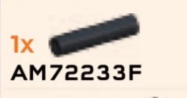 Connector: pipe, small 3 studs long in Black