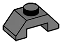 Slope brick 45 1 x 2 double in Gray, Dark (Flake)