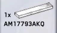 Tile 1 x 5 in White (Camo)