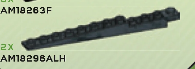 Slope brick 8 1 x 12 inverse in Gray, Dark (Camo)