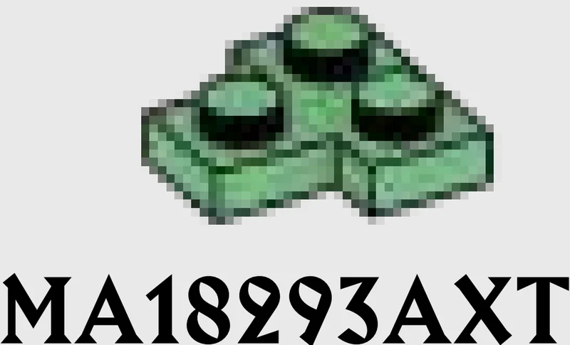 Plate Modified 2 x 2 T-shape in Green, Vertigris (Sand Green)