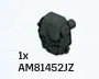 Minifig Accessory: ODST Backpack in Green, Army