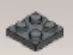 Plate 2 x 2 in Gray, Dark (Metallic)