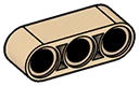 Connector: Liftarm Thick 1 x 3 in Sand, Dark