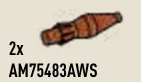 Weapon Part: RPG Warhead in Brown, Rust