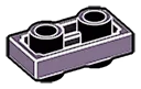 Plate 1 x 2 Connector: male:male