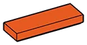 Tile 1 x 3 in Orange, Marigold