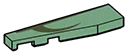 Wedge Tile 1 x 4 with missing left corner in Multicolored
