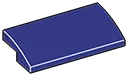 Slope Curved 2 x 4 in Blue, Dark Slate