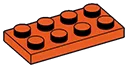 Plate 2 x 4 in Orange, Marigold