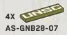 Tile 1 x 4 w/ Printed UNSC Logo in White in Green, Olive Drab (Infinite Green) (Metallic)
