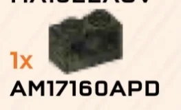 Connector Brick 1 x 2 with hole and open frame in Green, Jungle (Camo)
