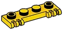 Hinge plate 1 x 4 with 2 pairs of 3 fingers