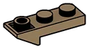 Slope Inverted Plate 1 x 3 with inverse slope beneath one end in Brown, Teak