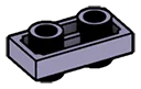 Plate 1 x 2 Connector: male:male