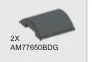Slope 4 x 4 Rounded Top in Gray, Dark (Flake)