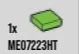 Tile 1 x 1 in Green, Soft Grass