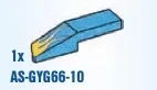 Wedge 1 x 4 w/ Flames - Right