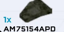 Plate 1 x 2 with backswept mudguard, right in Green, Jungle (Camo)