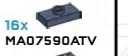 Plate Modified 1 x 2 with one stud, centered in Blue, Smoke (Flake)