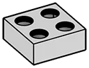 Connector Plate 2 x 2: female to female