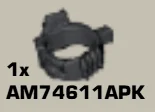 Leg Strap w/ 4 Rifle Bullets, 1 Pouch, & 1 Peg Attachment Point