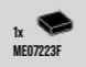 Tile 1 x 1 in Black
