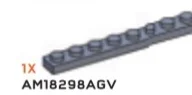 Plate 1 x 8 in Gray, Light (Metallic)