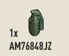 Grenade, Fragmentation, Type 03 in Green, Army