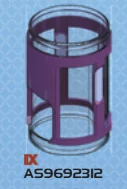 Cylinder: Covenant AA-Gun Core Cover in Clear (Translucent)