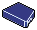 Wedge Tile 1 x 2 without corner, left in Blue, Dark Slate