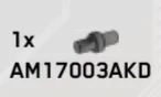 Connector: pin, small in Gray, Light Camo (Metallic)
