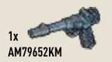 Pistol: WWII German Luger in Gray, Dim (Metallic)
