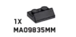 Slope Plate 2 x 1 in Gray, Dark (Metallic)