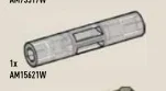Connector 6L female:female in Clear (Translucent)