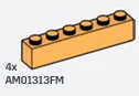 Brick 1 x 6 in Orange, Florida