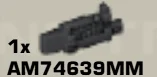 Weapon Part: Barrel Type 04 w/ Handguard & Front Sight Post (Accepts Muzzle Devices) in Black (Metallic)