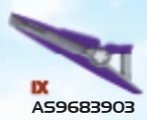 Weapon: Beam Rifle w/ Printed Details in Purple, Byzantium (Metallic)